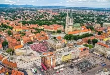 New Zagreb Croatia Main Square Live Stream Cam