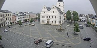 Live Webcam Lanškroun Square Town Hall Czech Republic