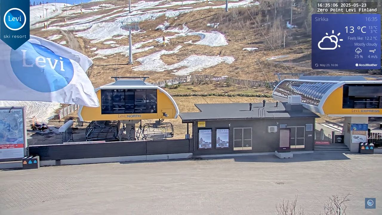 Zero Point Levi Ski Resort – Lapland, Finland – Live Webcam