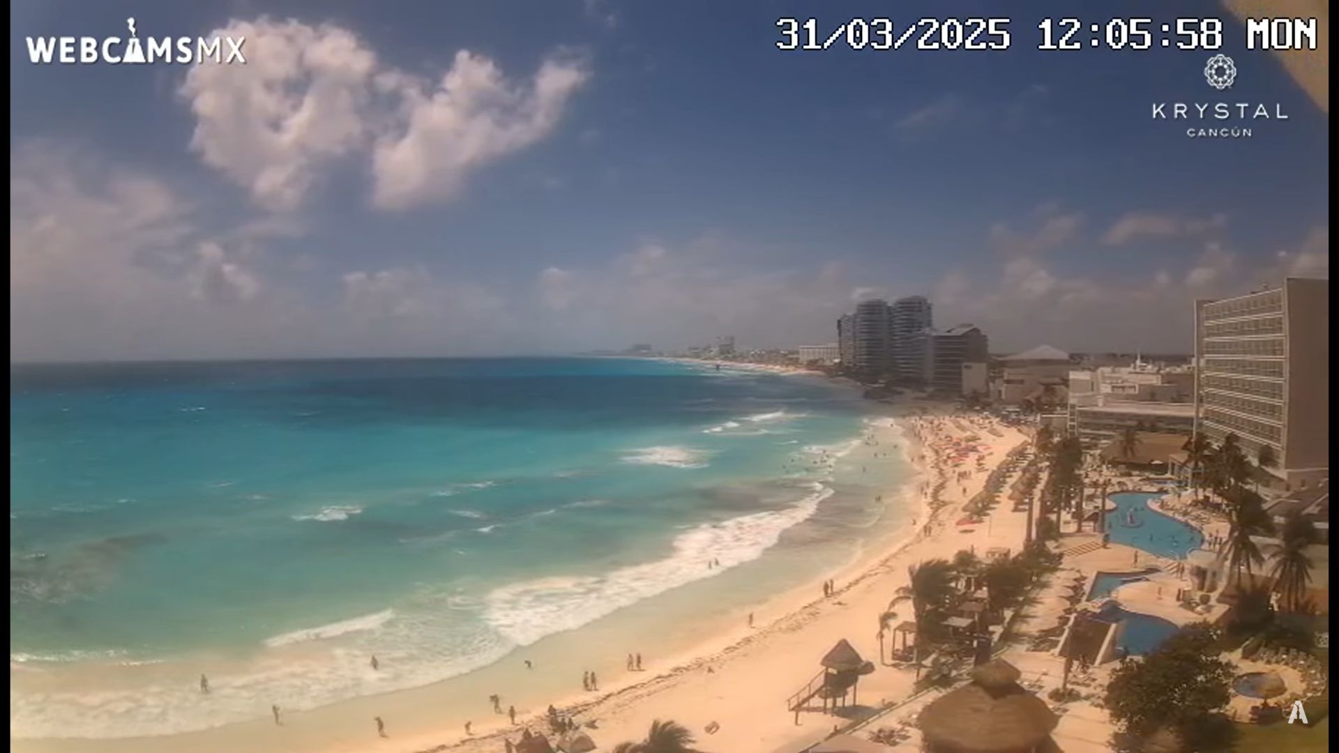 Krystal Hotel & Resorts Playa Cancun HD Live Webcam Video