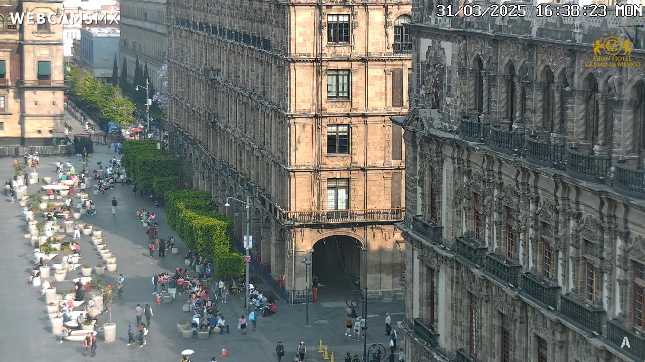 Zócalo Plaza Live Webcam CDMX, Mexico