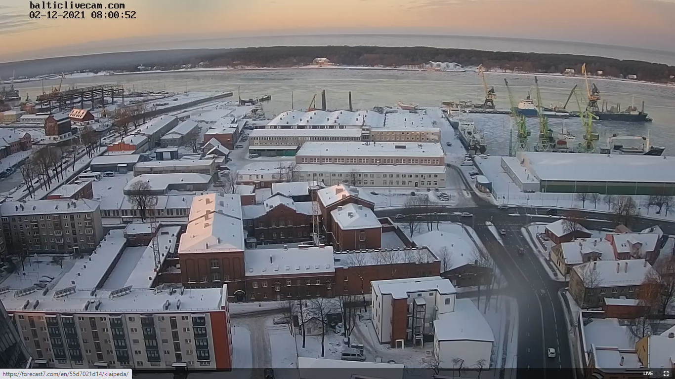 Klaipėda Port Live Cam in Lithuania – Curonian Spit
