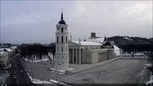 Cathedral Square Live Webcam – Vilnius, Lithuania