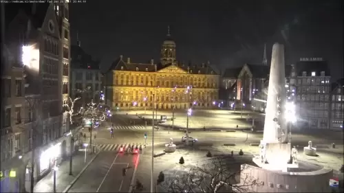 Dam Square Live Webcam – Amsterdam, Netherlands