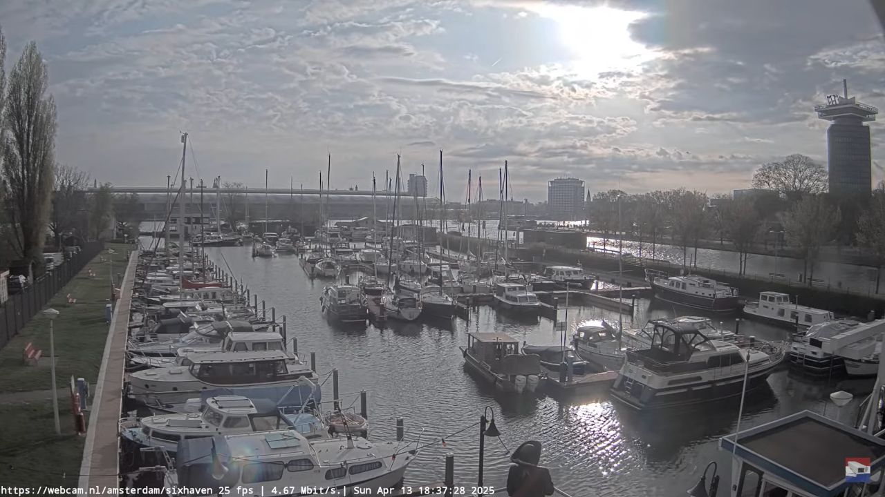 Sixhaven Marina Live Webcam Amsterdam, North Holland