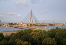 Vanšu Bridge Live Cam Riga, Latvia | New