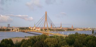 Vanšu Bridge Live Cam Riga, Latvia | New