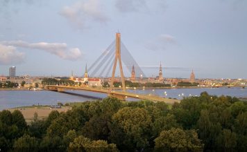 Vanšu Bridge Live Cam Riga, Latvia | New