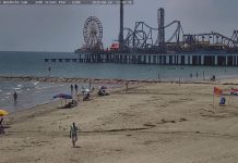 Murdoch's Live Cam Galveston, Texas - Beach View