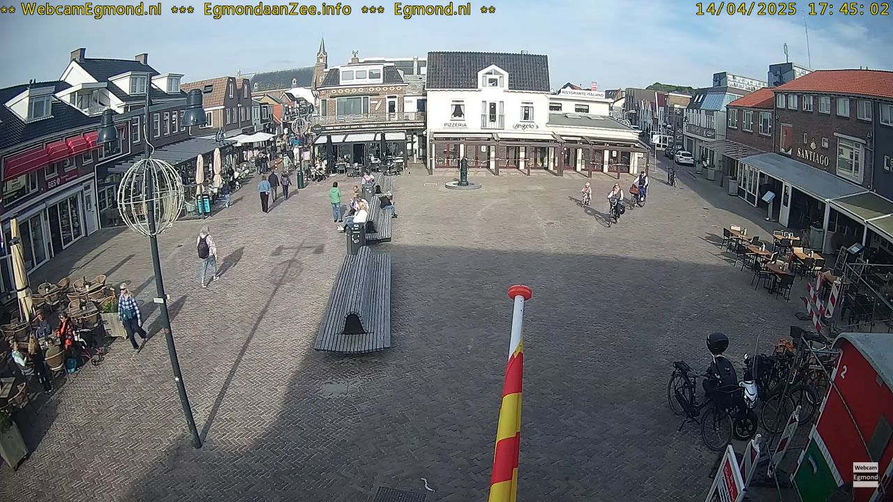 Webcam Egmond aan Zee – Pompplein – North Holland, NL – Video