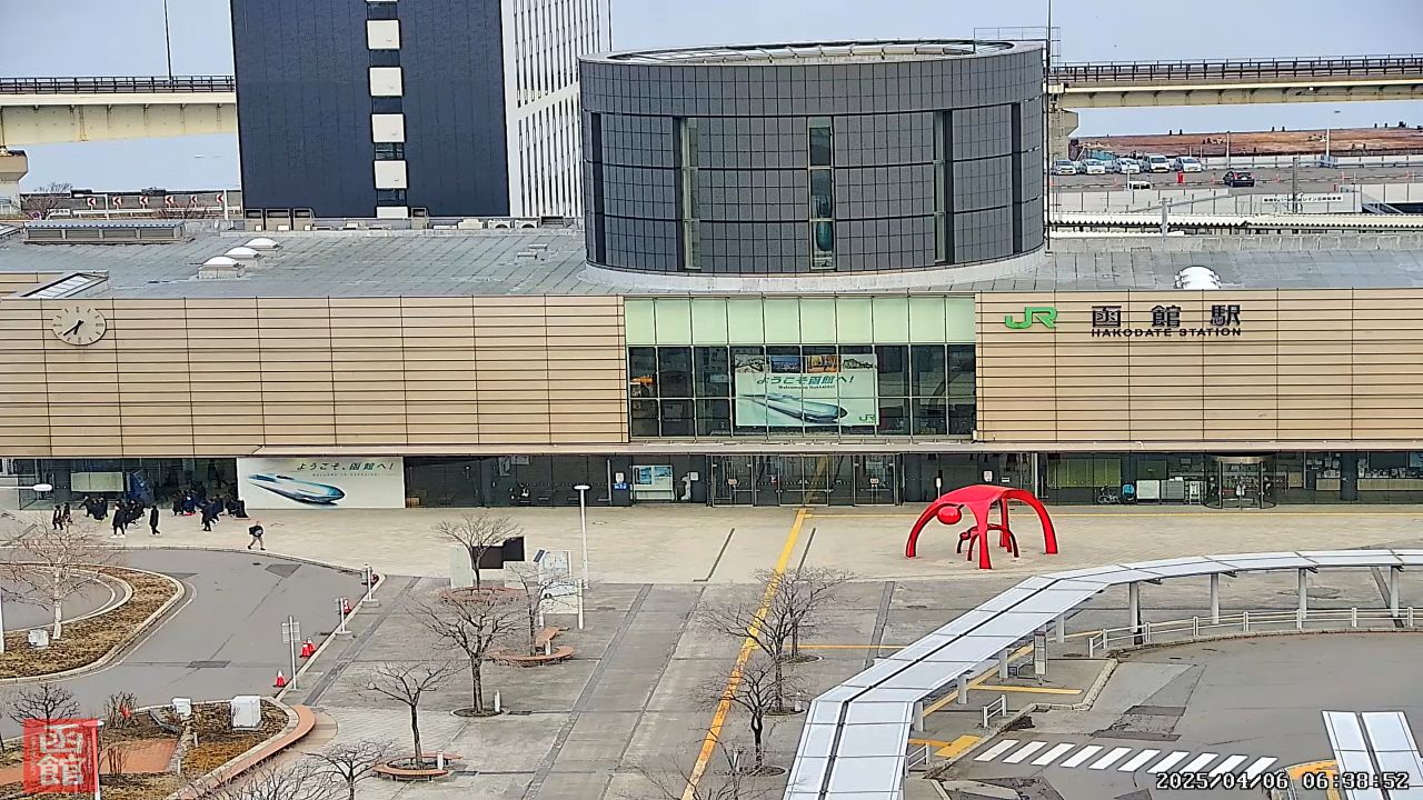 Hakodate Station Square Live Webcam – Hokkaido, Japan