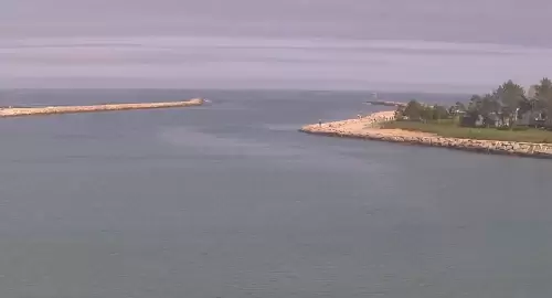 Wells, Maine Live Beach Webcam new Jetty at Wells Beach