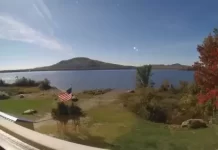 Jackman, Maine Live Webcam - Sally Mtn Cabins - Big Wood Lake