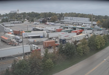 Canada Border Truck Inspection Live Webcam Video
