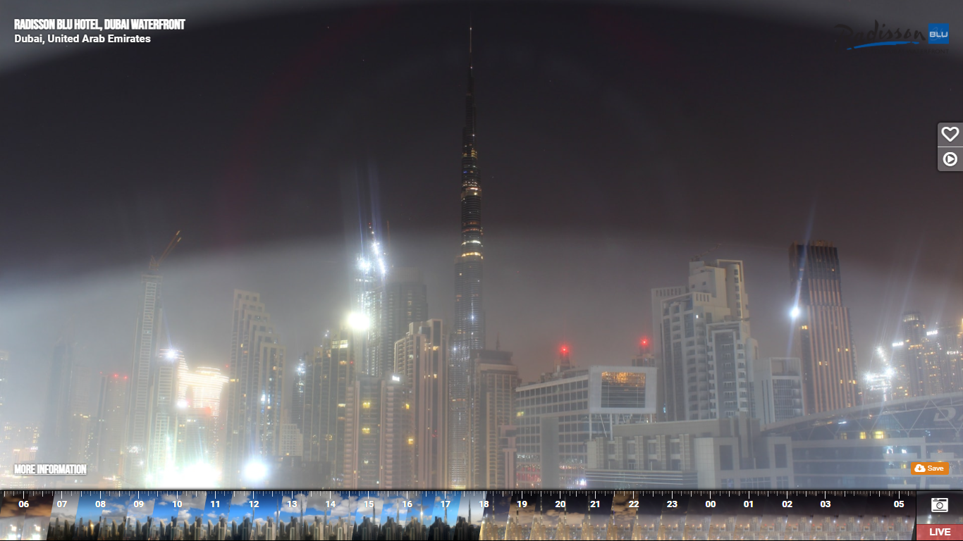 Burj Khalifa Live Webcam Dubai, United Arab Emirates NEW