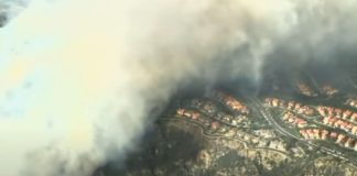 Laguna Niguel Wildfires Live Video Orange County, California