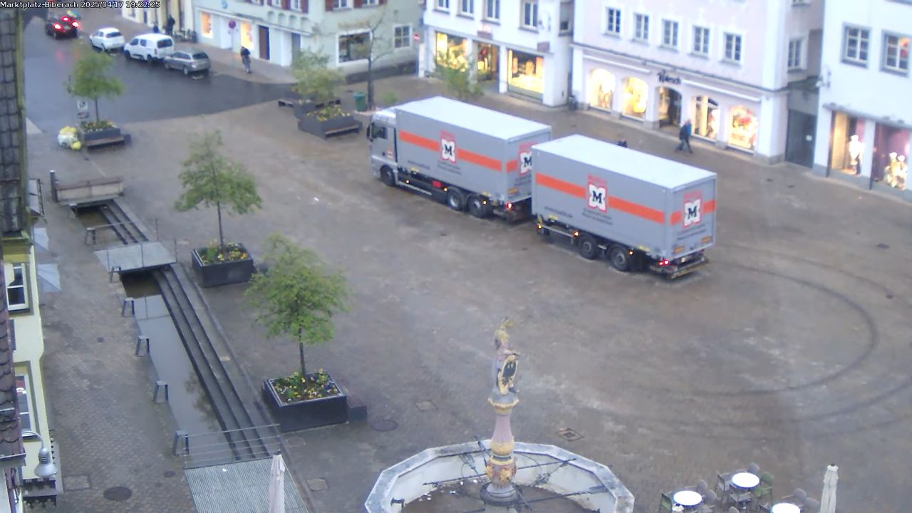 Biberach Webcam, Germany – Market Square – Live Video