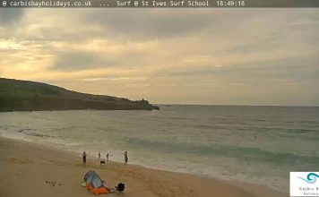 Porthmeor Webcam, Beach - St Ives, England