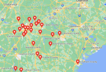 Map Of Counties Of Ga