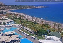 Rodos Palladium Hotel Webcam - Faliraki, Greece - Live Video