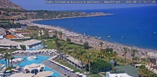 Rodos Palladium Hotel Webcam - Faliraki, Greece - Live Video