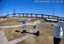 Hale Boggs Memorial Bridge Live Webcam, Destrehan, Louisiana