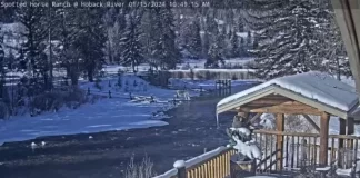 Hoback River Webcam - Spotted Horse Ranch, Jackson Hole