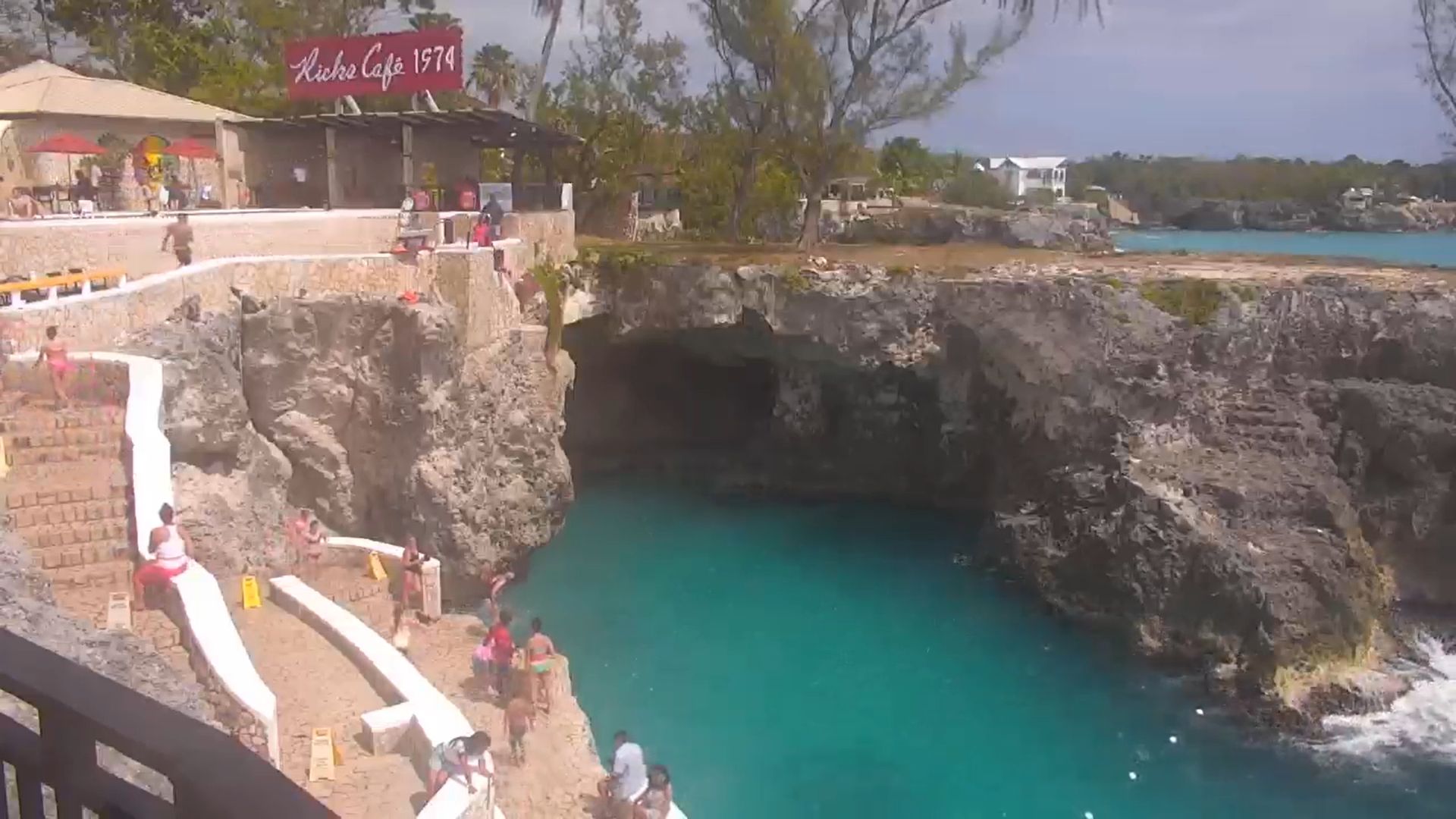 Webcam Negril Jamaica Rick's Cafe Live HD Video Live Beach Cam
