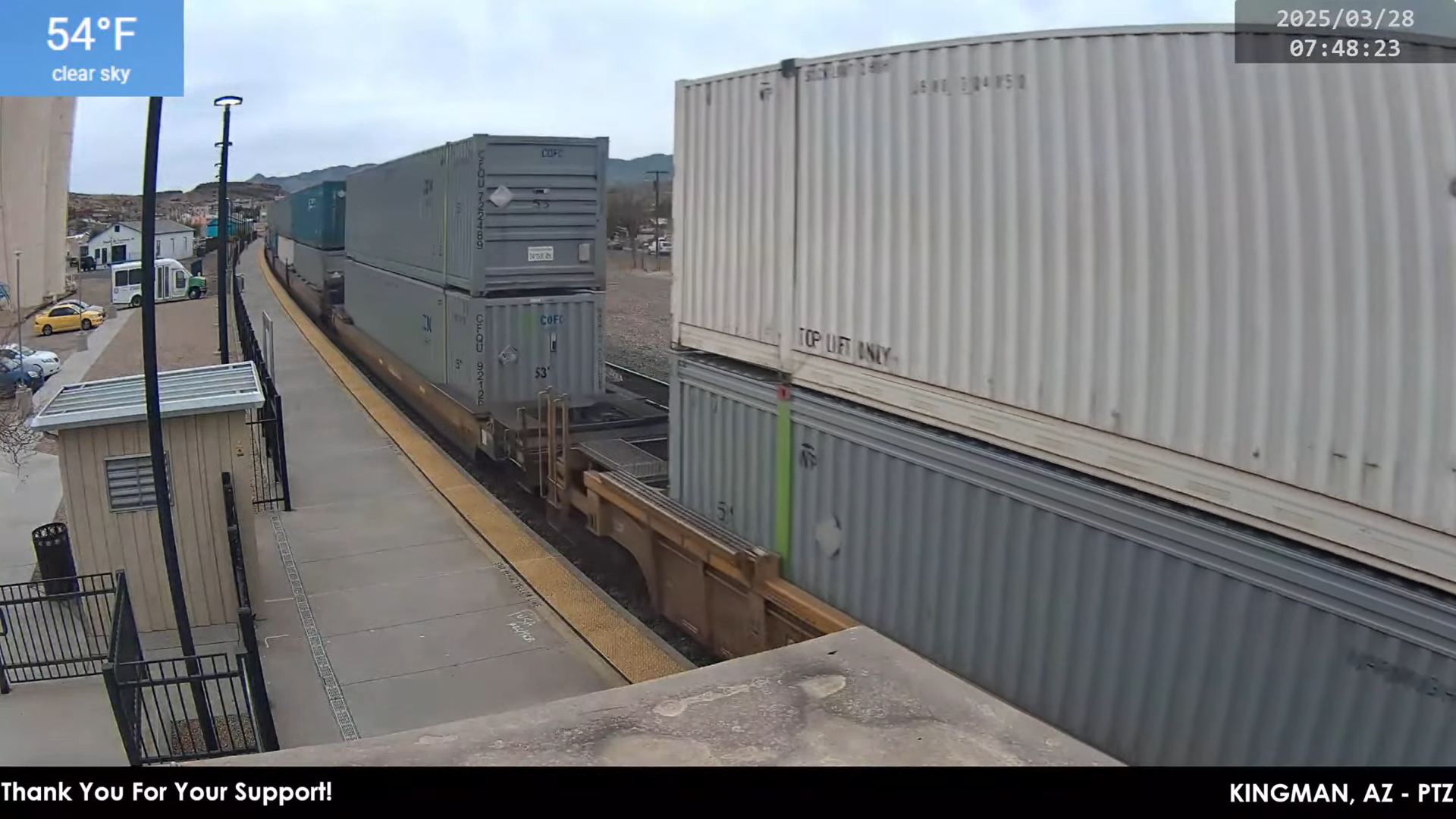 Kingman, Arizona BNSF Seligman Sub Live Webcam