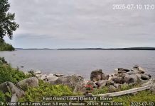 East Grand Lake Webcam - Danforth, Maine