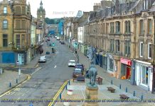 Live Webcam Hawick, Scotland - The High Street