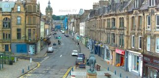 Live Webcam Hawick, Scotland - The High Street