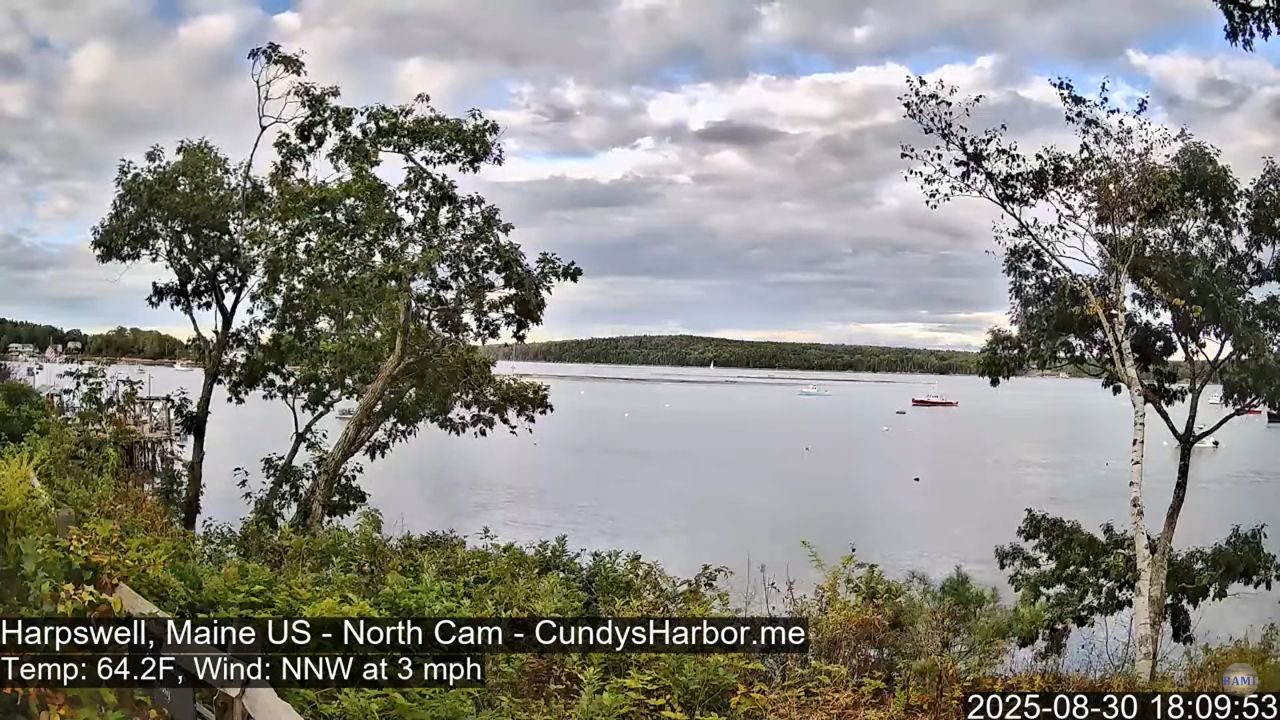 Live Webcam Harpswell, Maine – Cundy Harbor
