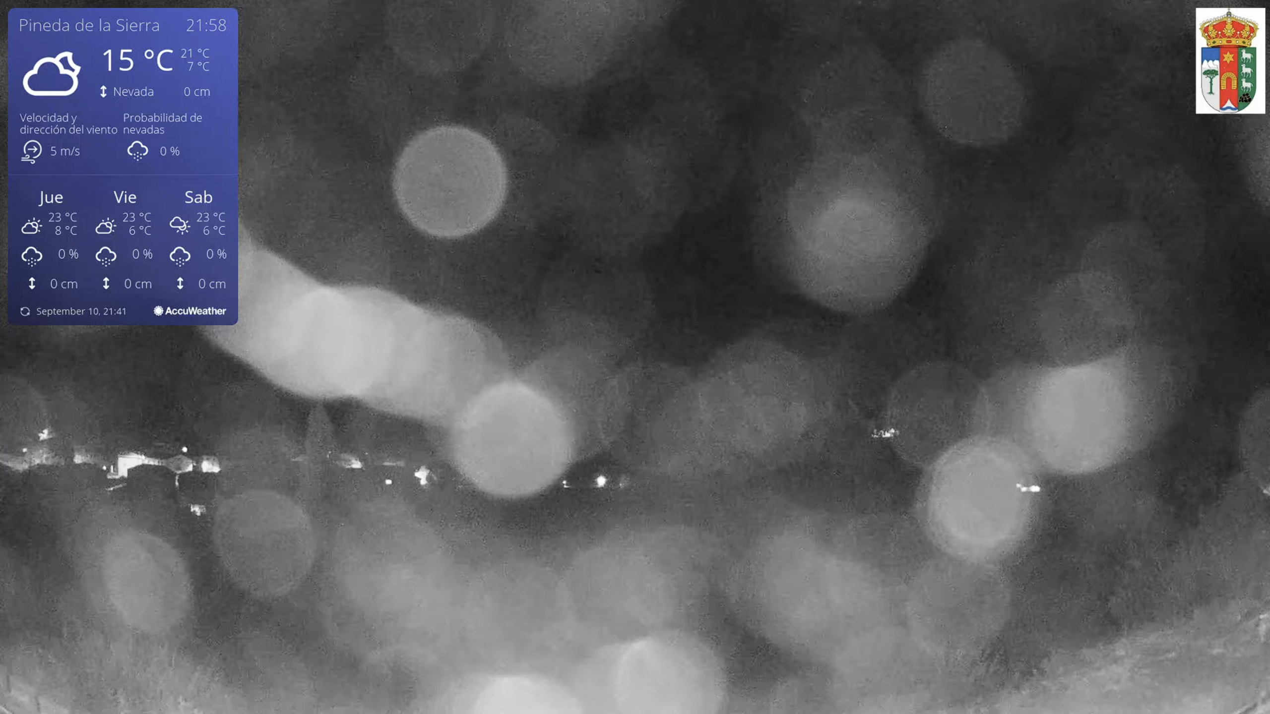 Live Webcam Pineda de la Sierra, Spain